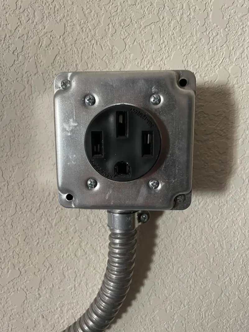 NEMA 14-50 outlet installed for Smart Home Electrical in Springfield